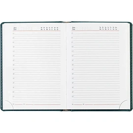 Ежедневник недатированный Attache Сиам искусственная кожа А6 176 листов бирюзовый