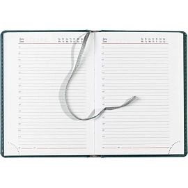 Ежедневник недатированный Attache Сиам искусственная кожа А6 176 листов бирюзовый