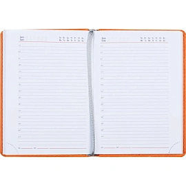 Ежедневник недатированный Attache Сиам искусственная кожа А6 176 листов оранжевый фото Ежедневник недатированный Attache Сиам искусственная кожа А6 176 листов оранжевый