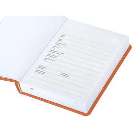 Ежедневник недатированный Attache Сиам искусственная кожа А6 176 листов оранжевый фото Ежедневник недатированный Attache Сиам искусственная кожа А6 176 листов оранжевый