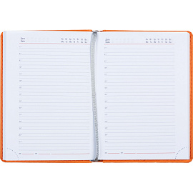 Ежедневник недатированный Attache Сиам искусственная кожа А6 176 листов оранжевый фото Ежедневник недатированный Attache Сиам искусственная кожа А6 176 листов оранжевый