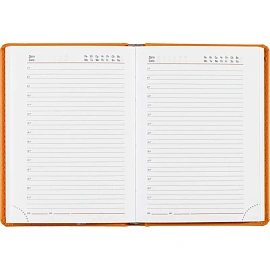 Ежедневник недатированный Attache Сиам искусственная кожа А6 176 листов оранжевый фото Ежедневник недатированный Attache Сиам искусственная кожа А6 176 листов оранжевый