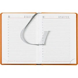 Ежедневник недатированный Attache Сиам искусственная кожа А6 176 листов оранжевый фото Ежедневник недатированный Attache Сиам искусственная кожа А6 176 листов оранжевый