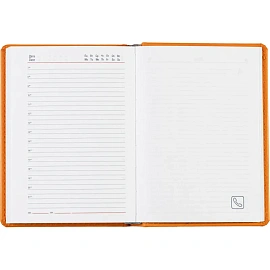 Ежедневник недатированный Attache Сиам искусственная кожа А6 176 листов оранжевый фото Ежедневник недатированный Attache Сиам искусственная кожа А6 176 листов оранжевый