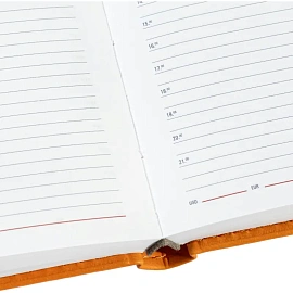 Ежедневник недатированный Attache Сиам искусственная кожа А6 176 листов оранжевый фото Ежедневник недатированный Attache Сиам искусственная кожа А6 176 листов оранжевый