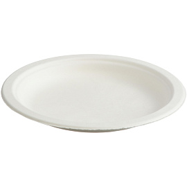 Тарелка одноразовая бумажная Средний 180 мм белая (1200 штук в упаковке)