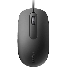 Мышь проводная Rapoo N200 черная