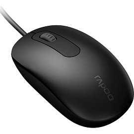Мышь проводная Rapoo N200 черная