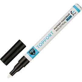 Маркер промышленный лаковый TOPFORT Industrial Plus для агрессивной среды чёрный 1-2 мм (2096982)