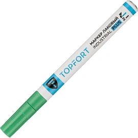 Маркер промышленный лаковый TOPFORT Industrial Plus для агрессивной среды зелёный 1-2 мм (2096985)