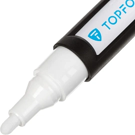 Маркер промышленный лаковый TOPFORT Industrial Plus для агрессивной среды белый 3-4 мм (2096987)