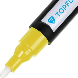 Маркер промышленный лаковый TOPFORT Industrial Plus для агрессивной среды жёлтый 3-4 мм (2096992)