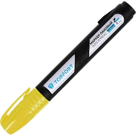 Маркер промышленный лаковый TOPFORT Industrial Plus для агрессивной среды жёлтый 3-4 мм (2096992)