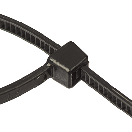 Хомут (стяжка) пластиковый TOPFORT 100х2.5 мм чёрный 100 штук