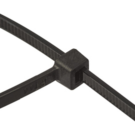 Хомут (стяжка) пластиковый TOPFORT 300х3.6 мм чёрный 100 штук