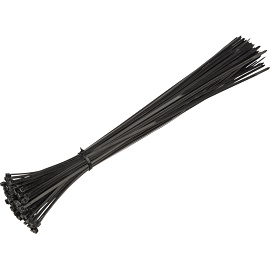 Хомут (стяжка) пластиковый TOPFORT 500х4.8 мм чёрный 100 штук