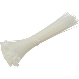 Кабельная стяжка (хомут) TOPFORT пластиковая 3х150 (2.5х150 мм) белая 100 штук в упаковке