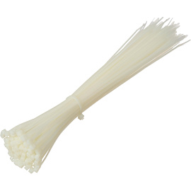 Хомут (стяжка) пластиковый TOPFORT 300х3.6 мм белый 100 штук