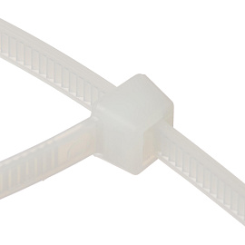 Кабельная стяжка (хомут) TOPFORT пластиковая 5x250 (4.8х250 мм) белая 100 штук в упаковке