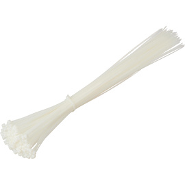 Хомут (стяжка) пластиковый TOPFORT 500х4.8 мм белый 100 штук