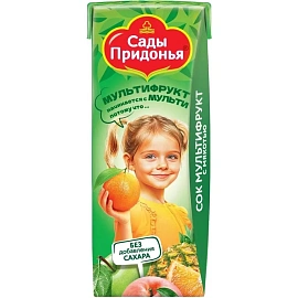 Сок Сады Придонья мультифруктовый с мякотью 0.2 л