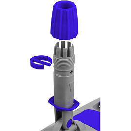 Держатель МОПа Luscan Professional 40x11 см пластик синий