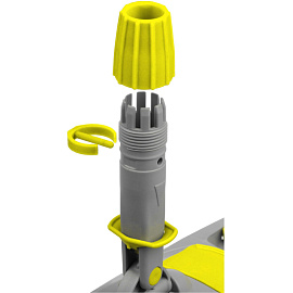 Держатель МОПа Luscan Professional 50x11 см пластик жёлтый