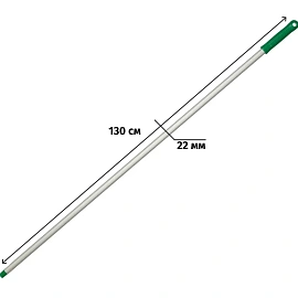 Рукоятка с еврорезьбой Luscan Professional алюминий/пластик 130 см зеленая