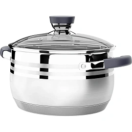 Кастрюля Lara Mercury 2.9 л нержавеющая сталь с крышкой