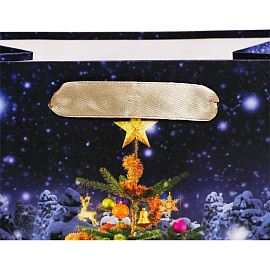 Пакет подарочный ламинированный Upak Land Ёлочка (23x18x10 см)