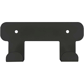 Вешалка настенная H1021В черная (2 крючка)