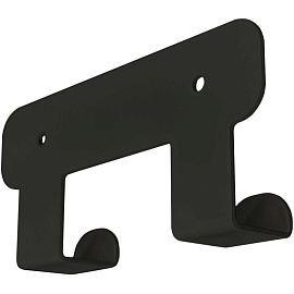 Вешалка настенная H1021В черная (2 крючка)