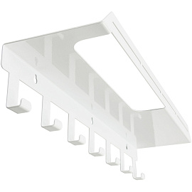 Полка для ванной для полотенца с крючками Liria RL2051W (белый)