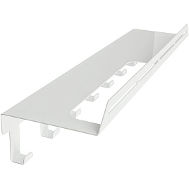 Полка для ванной для полотенца с крючками Liria RL2051W (белый)