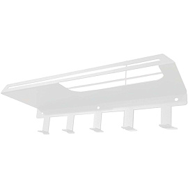 Полка для ванной для полотенца с крючками Liria RR2051W (белый)