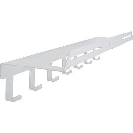 Полка для ванной для полотенца с крючками Liria RR2051W (белый)