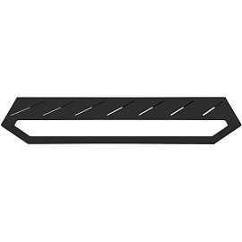 Полка для полотенца Liria RU2054B (черный)