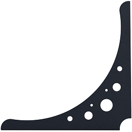 Кронштейн набор для полки S200B (черный) фото Кронштейн набор для полки S200B (черный)