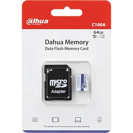 Карта памяти 64 ГБ micro SD Dahua DHI-TF-C100/64GB Class 10