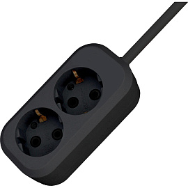 Удлинитель PROGIX US2GXB3 2р/3м черный, 3х0,75мм, 10А/2200Вт