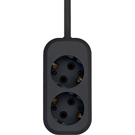 Удлинитель PROGIX US2GXB3 2р/3м черный, 3х0,75мм, 10А/2200Вт