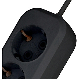 Удлинитель PROGIX US2GXB3 2р/3м черный, 3х0,75мм, 10А/2200Вт