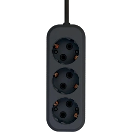 Удлинитель PROGIX US3GXB5 3 розетки 5 м с заземлением чёрный