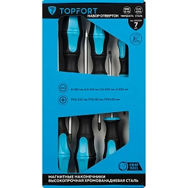 Набор отвёрток TOPFORT (7 штук в упаковке, 2100554)