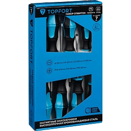 Набор отвёрток TOPFORT (7 штук в упаковке, 2100554)