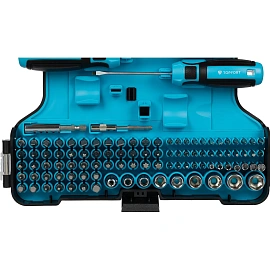 Набор отвёрток TOPFORT с битами и торцевыми головками (112 штук в упаковке, 2100558)