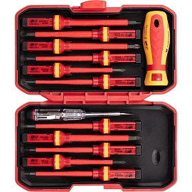 Набор отвёрток диэлектрических TOPFORT (13 штук, 2100571)