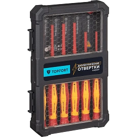 Набор отвёрток диэлектрических TOPFORT (6 штук, 2100575)