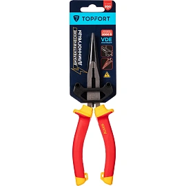 Длинногубцы диэлектрические Topfort 200 мм (VDE 584С1)
