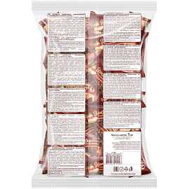 Конфеты вафельные Шоколадница с карамелью и арахисом 1 кг